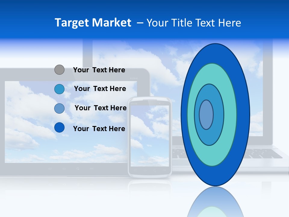 Computing Clouds Media PowerPoint Template