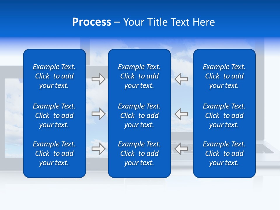 Computing Clouds Media PowerPoint Template