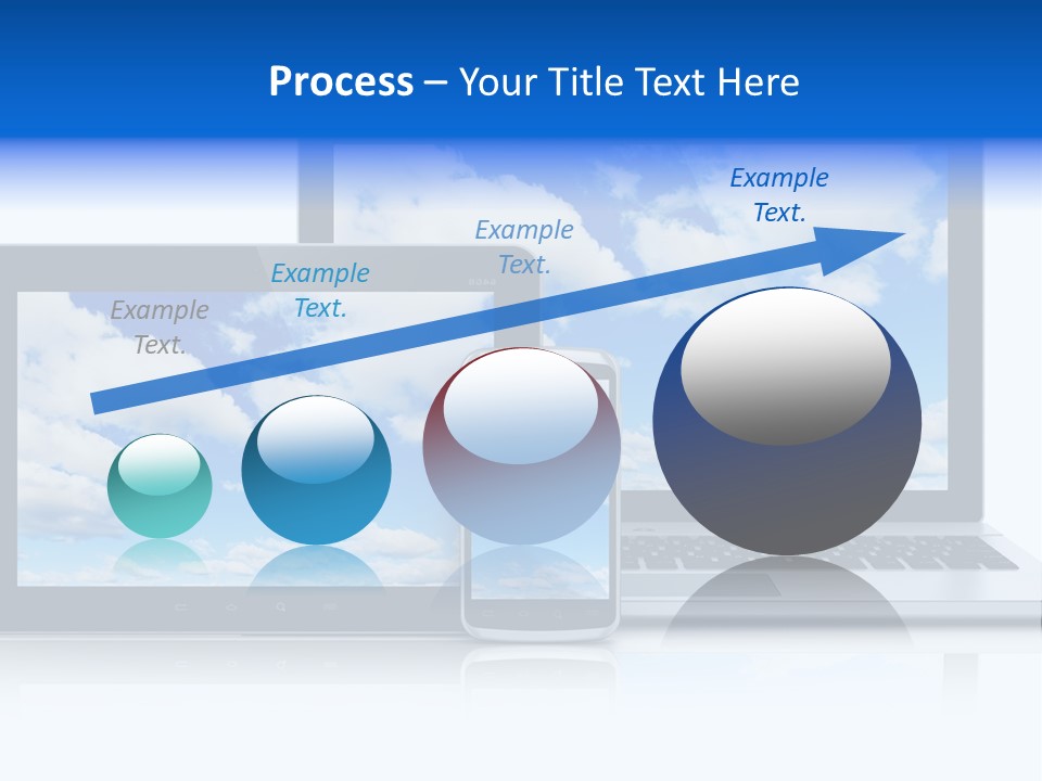 Computing Clouds Media PowerPoint Template