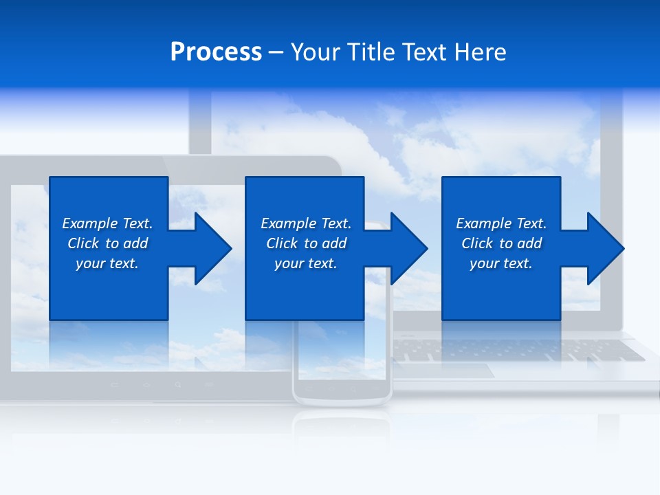 Computing Clouds Media PowerPoint Template