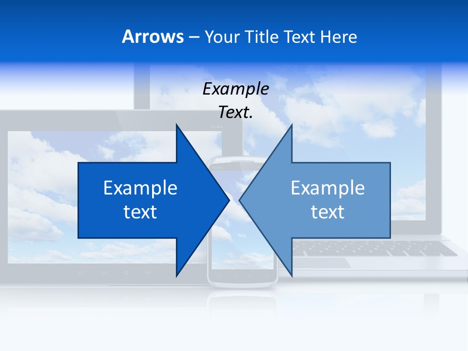 Computing Clouds Media PowerPoint Template