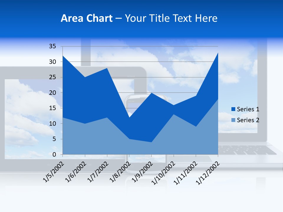Computing Clouds Media PowerPoint Template