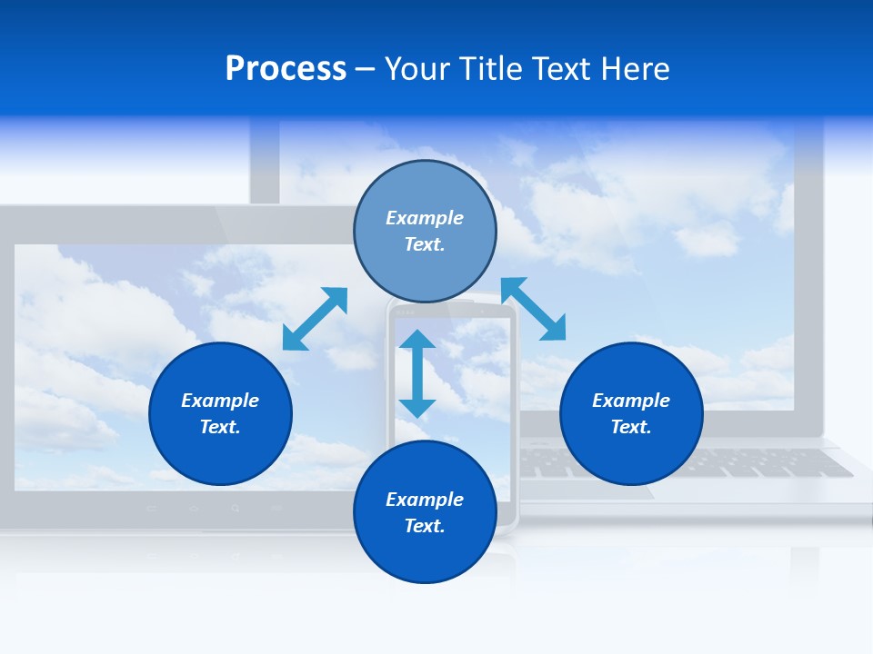 Computing Clouds Media PowerPoint Template