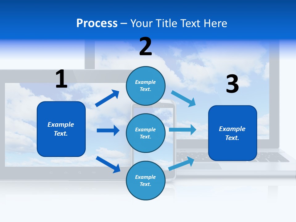 Computing Clouds Media PowerPoint Template
