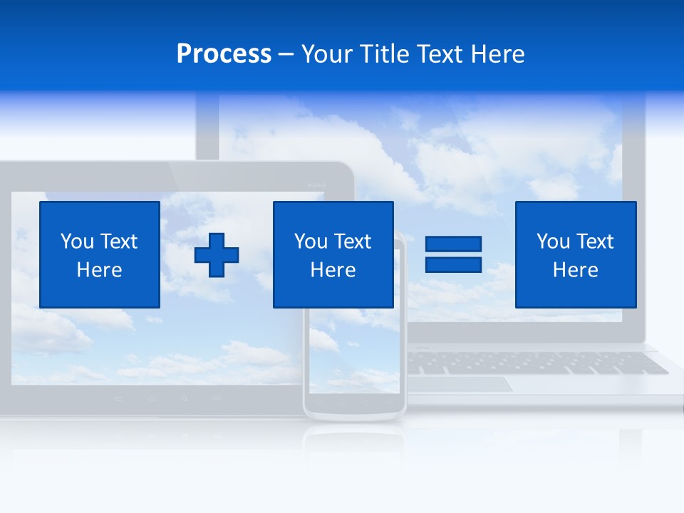 Computing Clouds Media PowerPoint Template