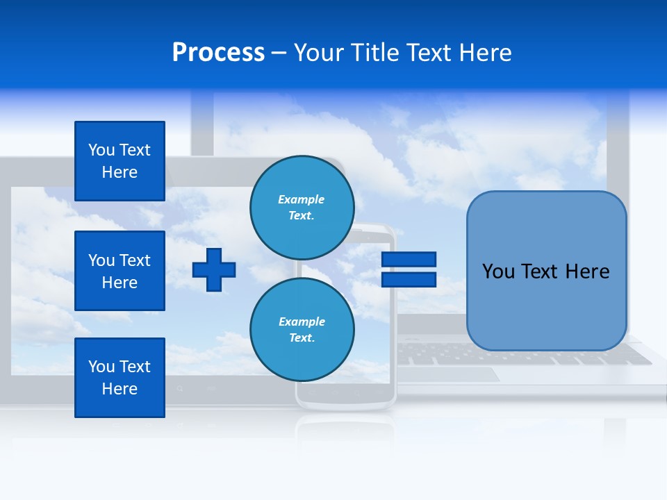 Computing Clouds Media PowerPoint Template