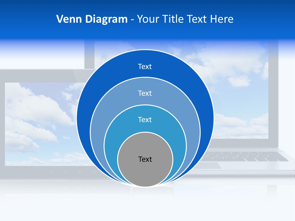 Computing Clouds Media PowerPoint Template