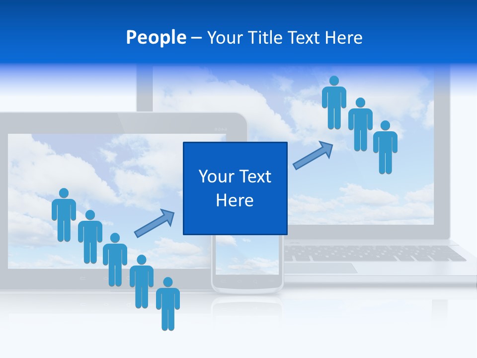 Computing Clouds Media PowerPoint Template