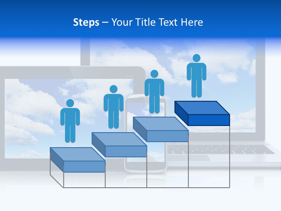 Computing Clouds Media PowerPoint Template