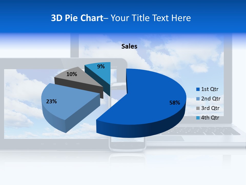 Computing Clouds Media PowerPoint Template