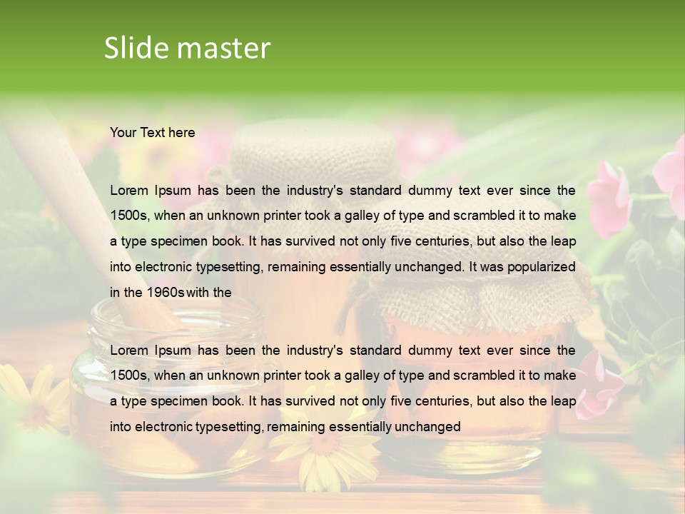 Flavor Glass Nutrition PowerPoint Template