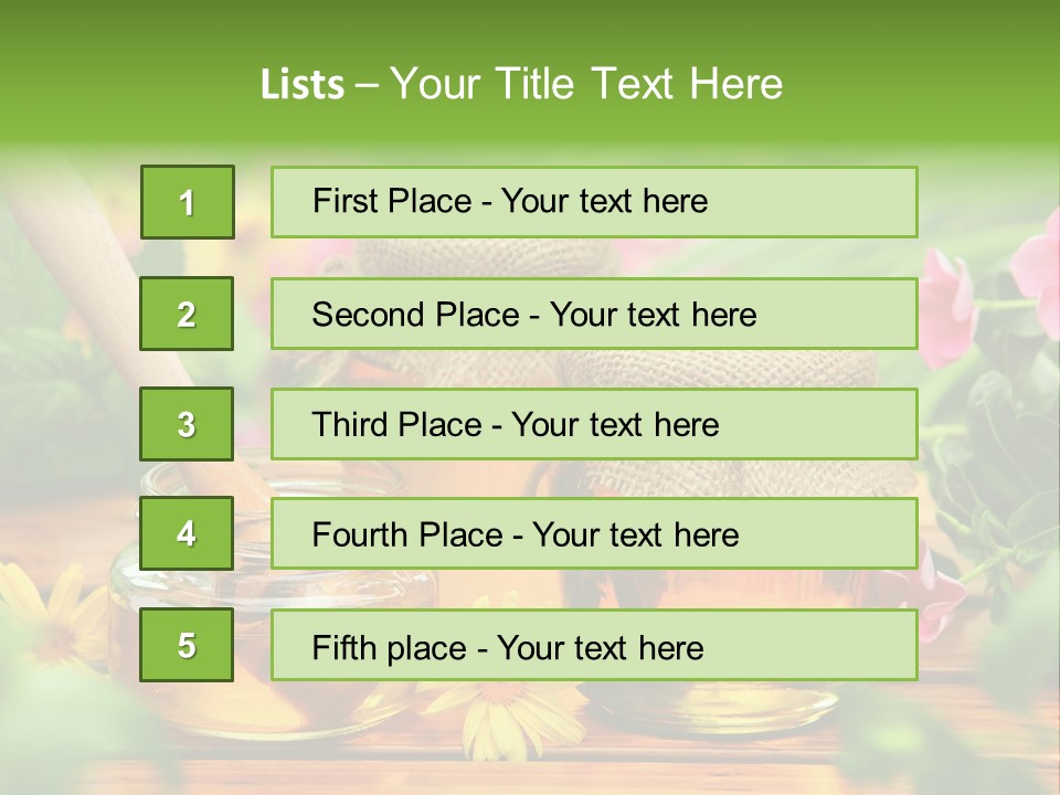 Flavor Glass Nutrition PowerPoint Template