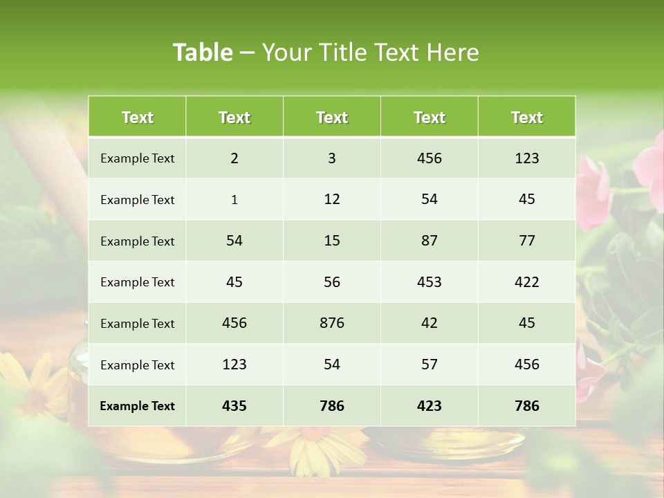 Flavor Glass Nutrition PowerPoint Template