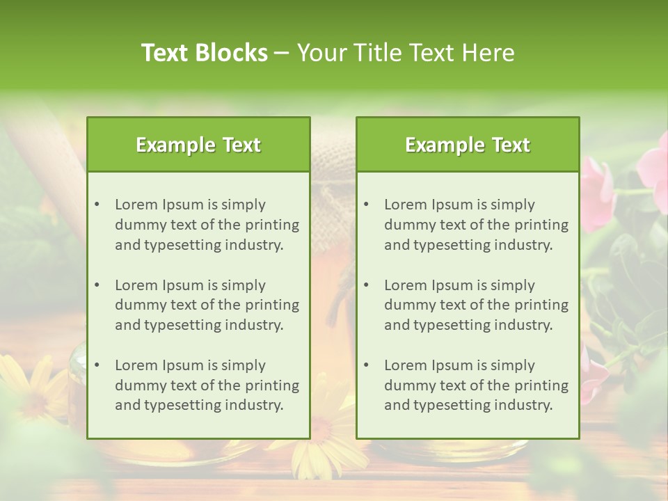 Flavor Glass Nutrition PowerPoint Template