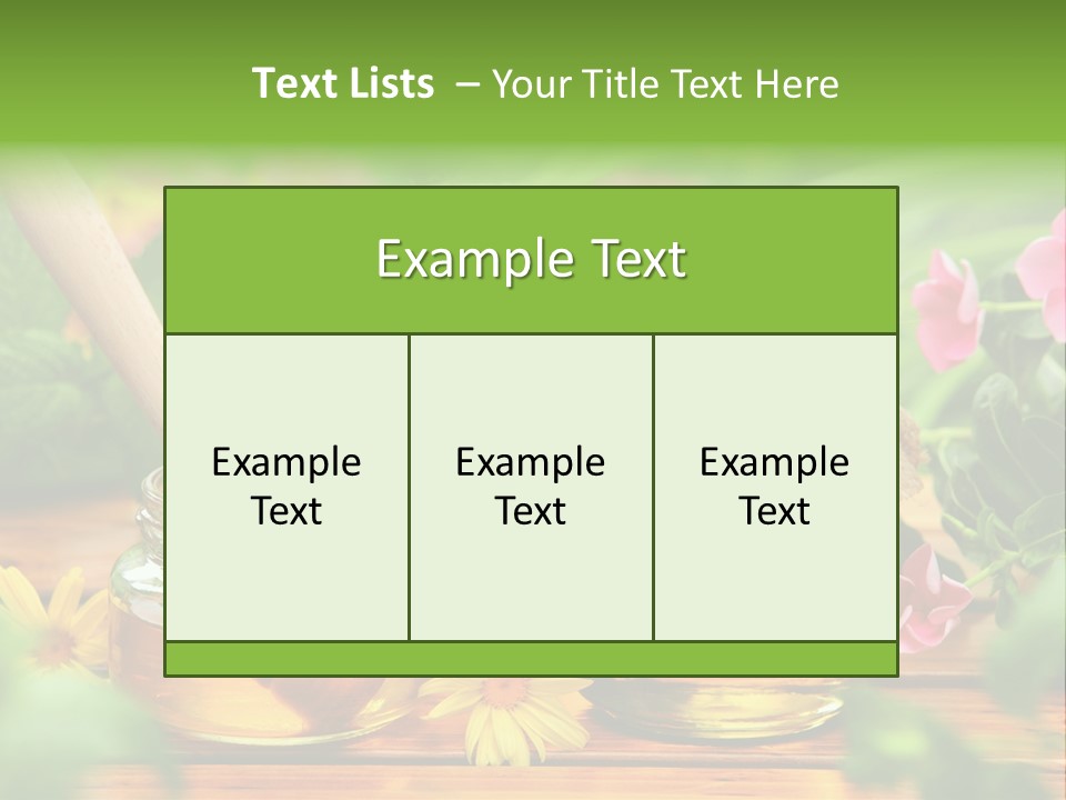Flavor Glass Nutrition PowerPoint Template