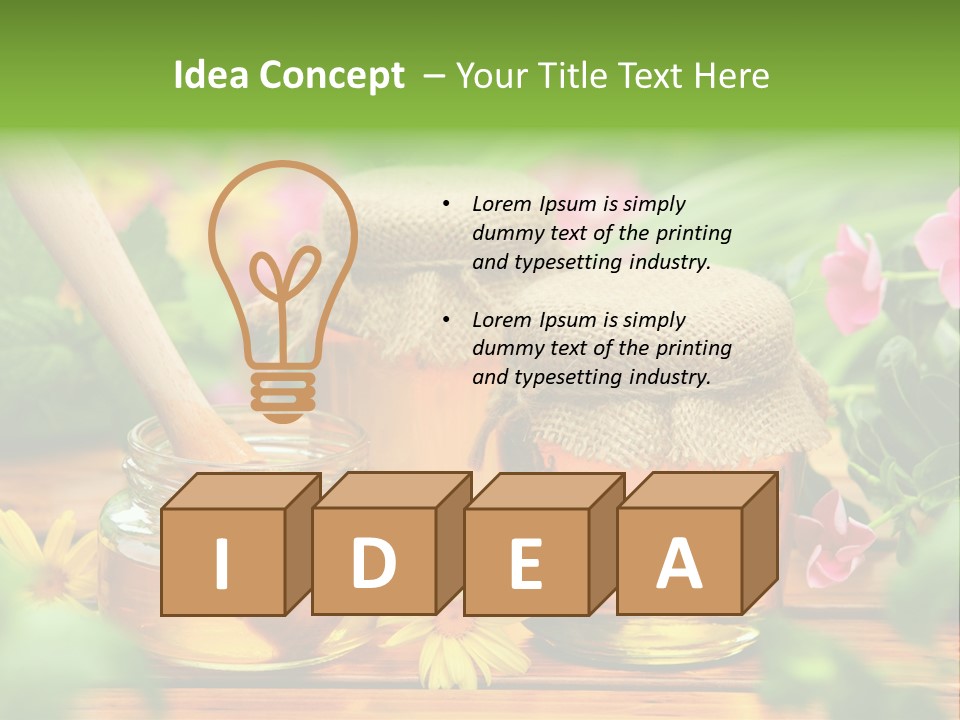 Flavor Glass Nutrition PowerPoint Template