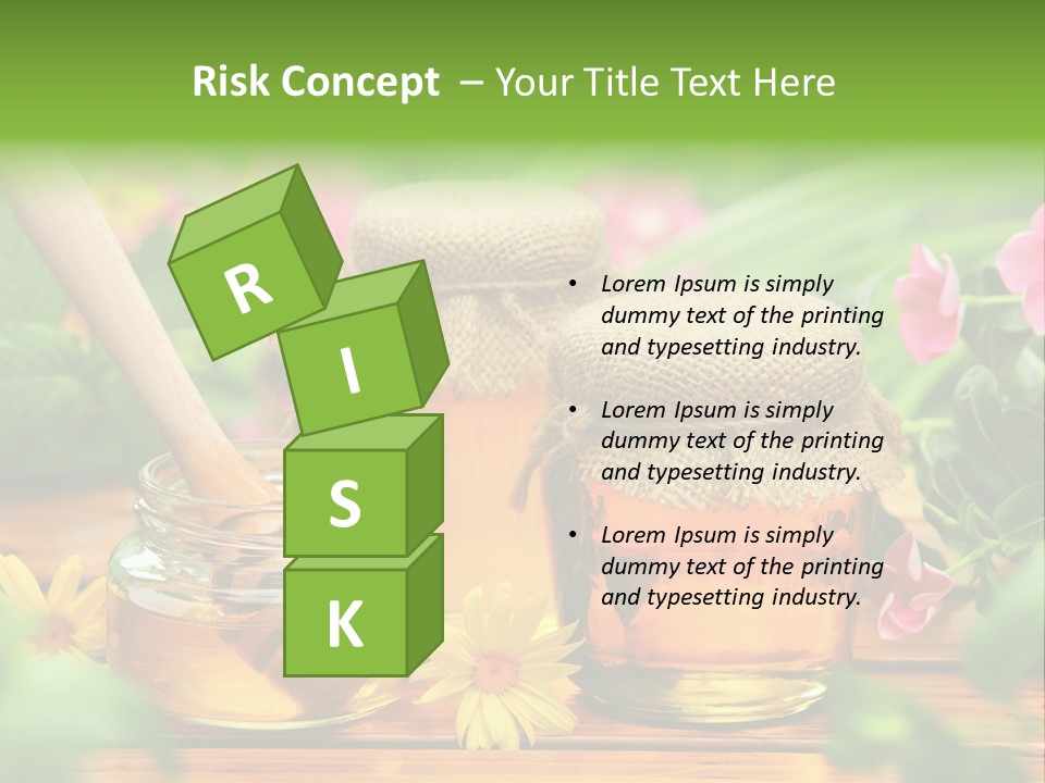 Flavor Glass Nutrition PowerPoint Template