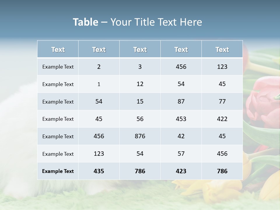 Birthday Flora April PowerPoint Template