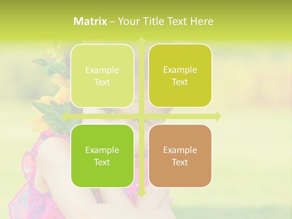 Plant Beautiful Child PowerPoint Template