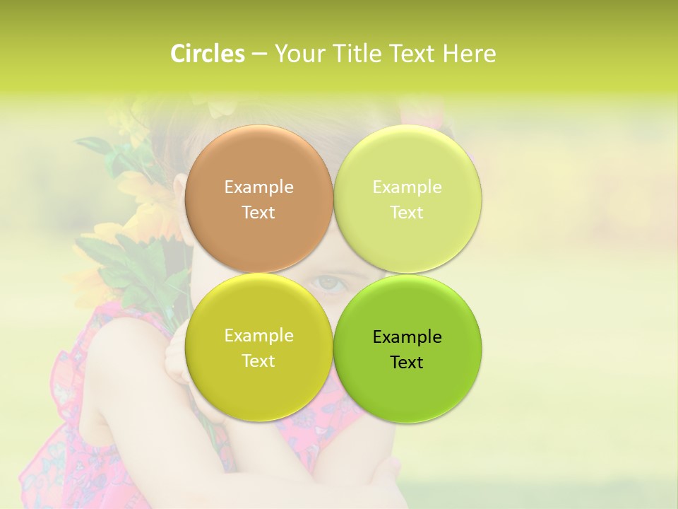 Plant Beautiful Child PowerPoint Template