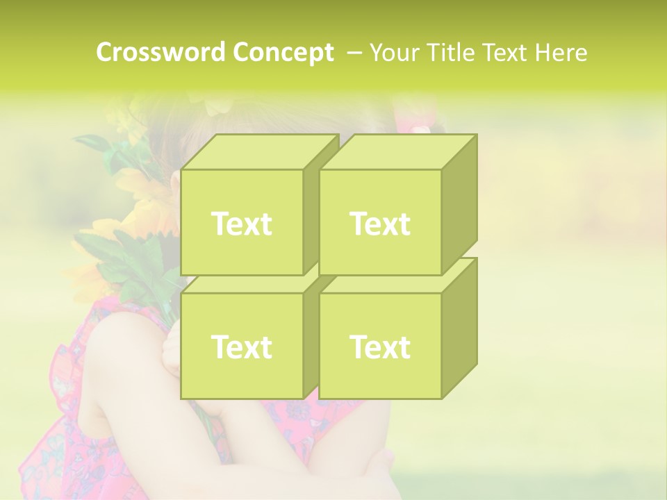 Plant Beautiful Child PowerPoint Template