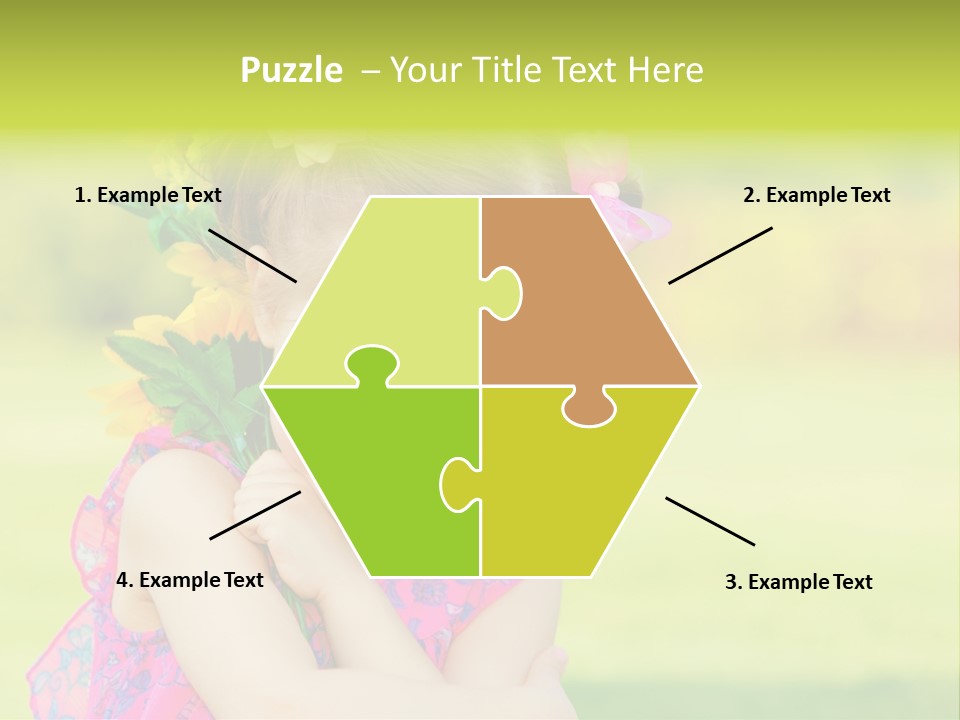 Plant Beautiful Child PowerPoint Template