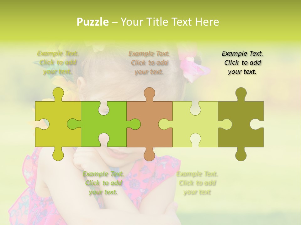 Plant Beautiful Child PowerPoint Template