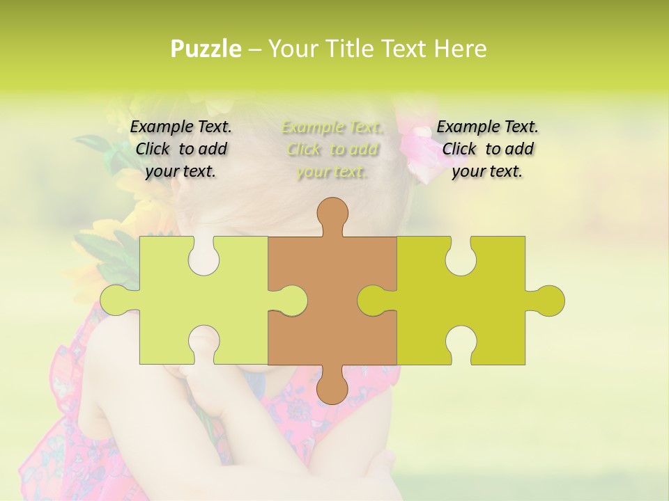 Plant Beautiful Child PowerPoint Template