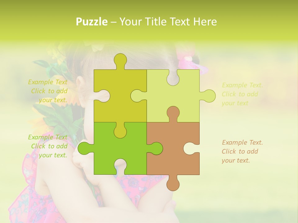 Plant Beautiful Child PowerPoint Template