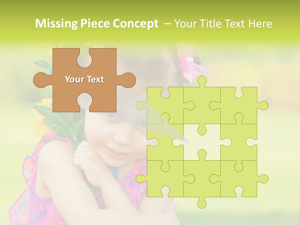 Plant Beautiful Child PowerPoint Template