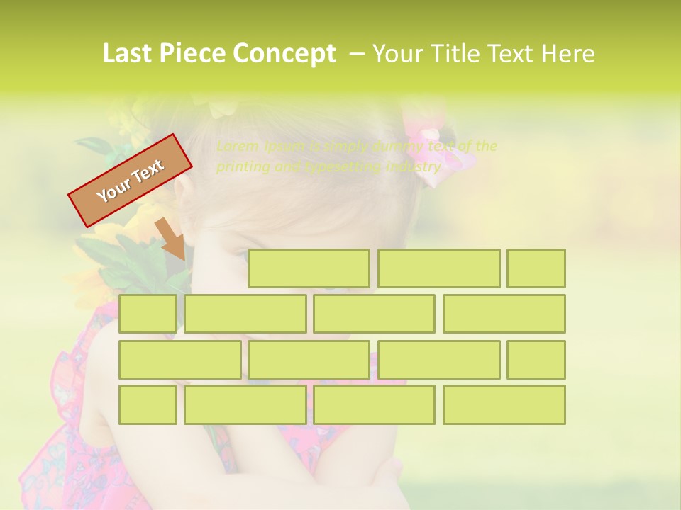Plant Beautiful Child PowerPoint Template