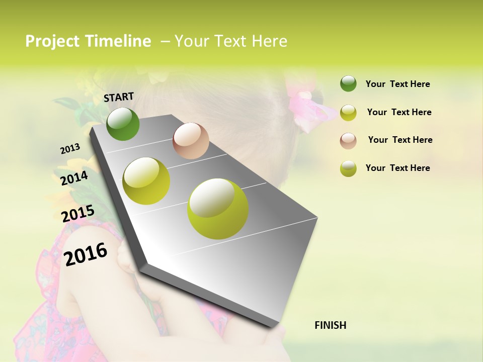 Plant Beautiful Child PowerPoint Template