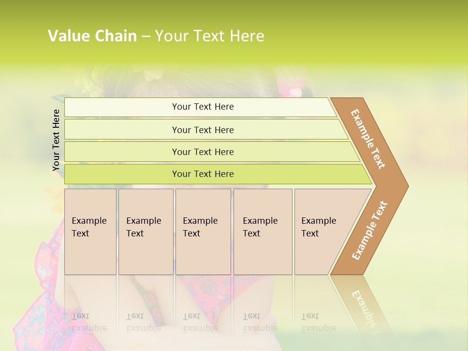 Plant Beautiful Child PowerPoint Template