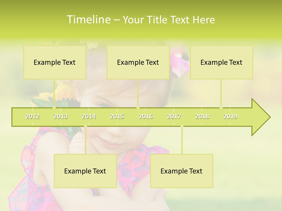 Plant Beautiful Child PowerPoint Template