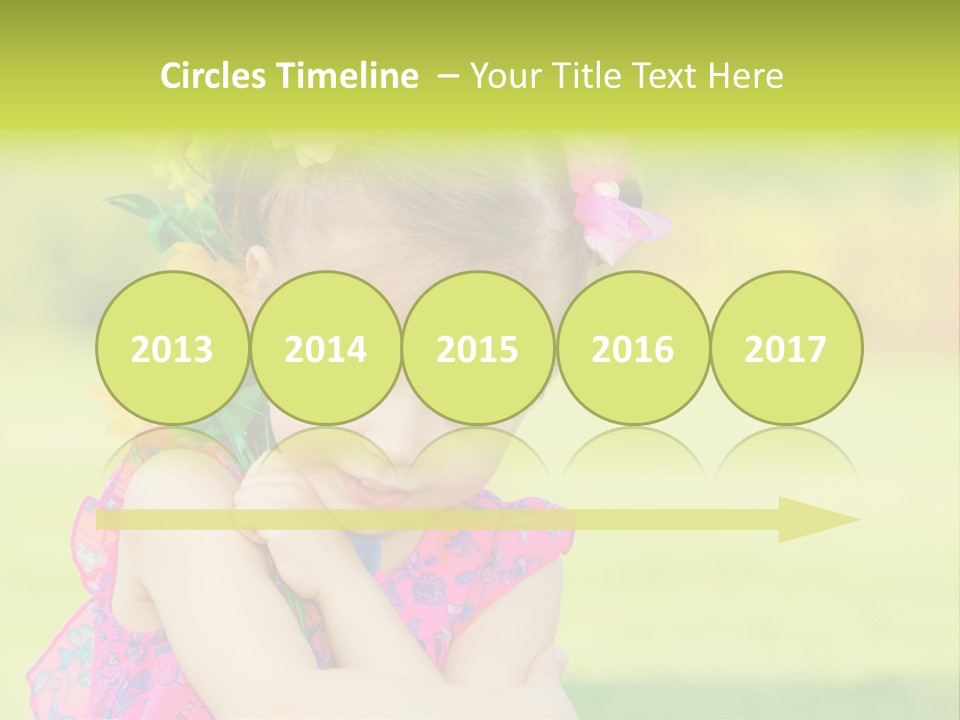 Plant Beautiful Child PowerPoint Template