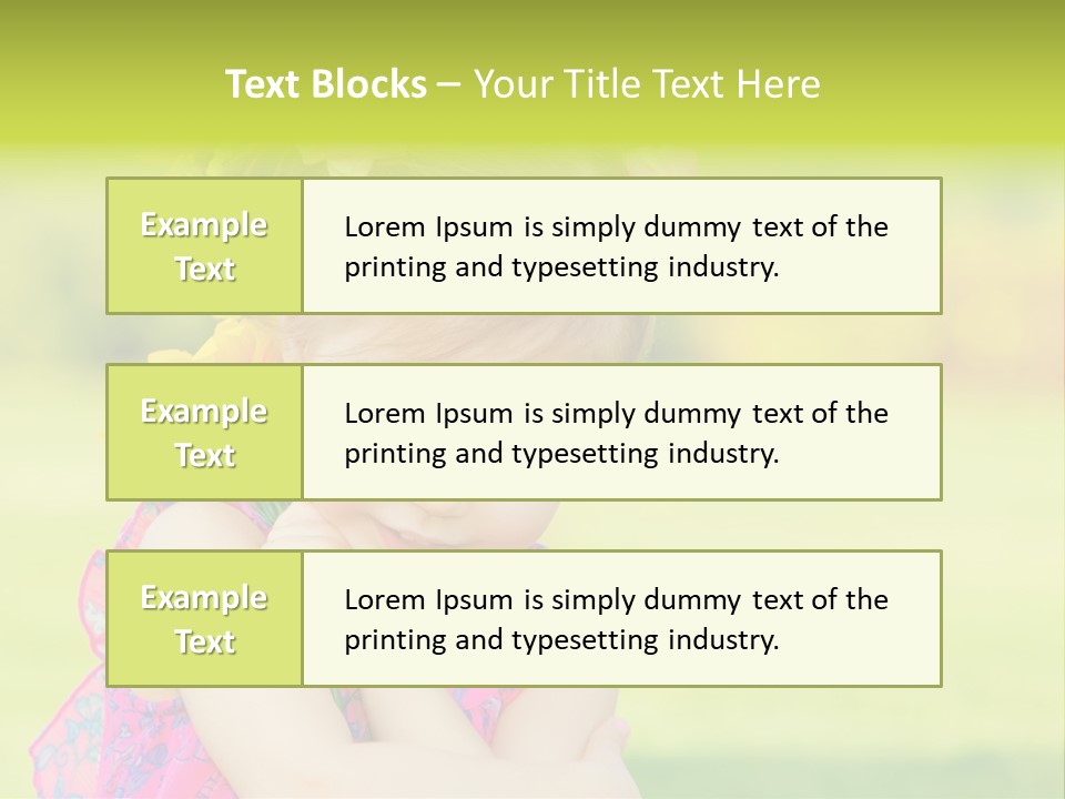Plant Beautiful Child PowerPoint Template