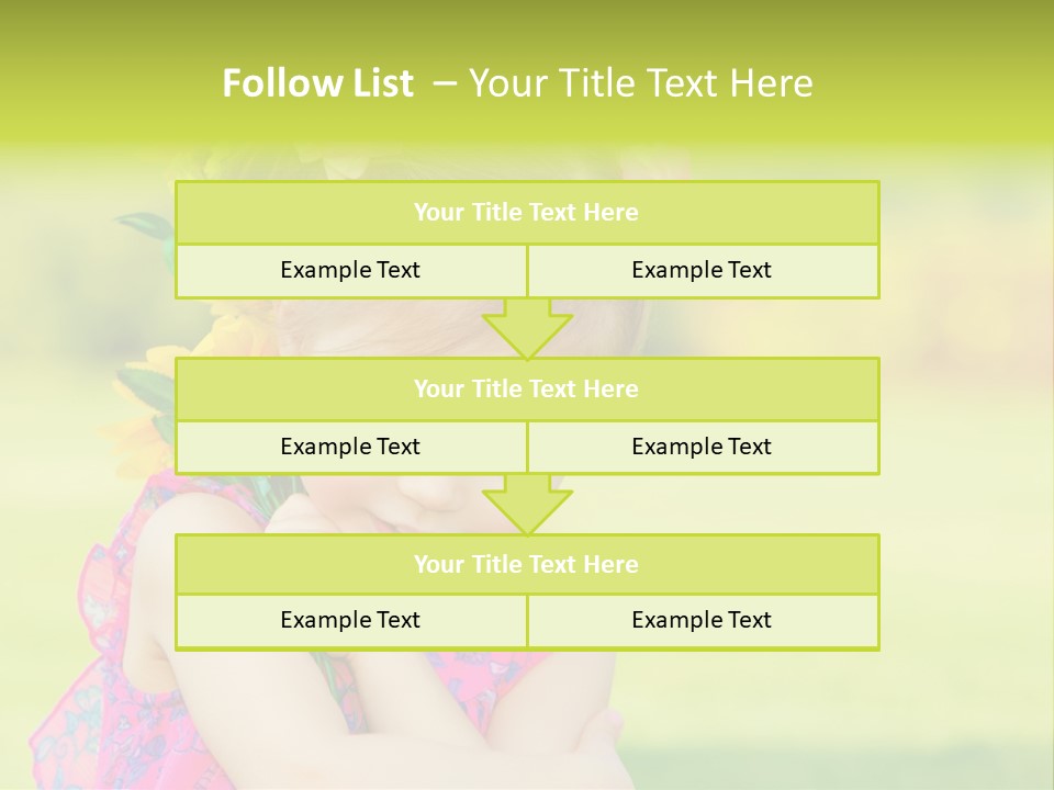 Plant Beautiful Child PowerPoint Template