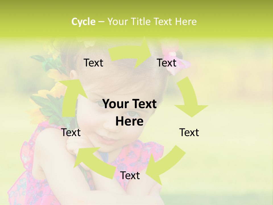 Plant Beautiful Child PowerPoint Template