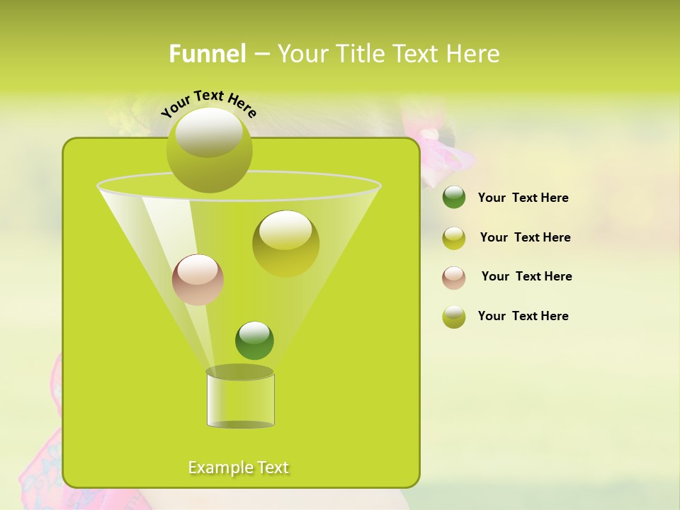 Plant Beautiful Child PowerPoint Template