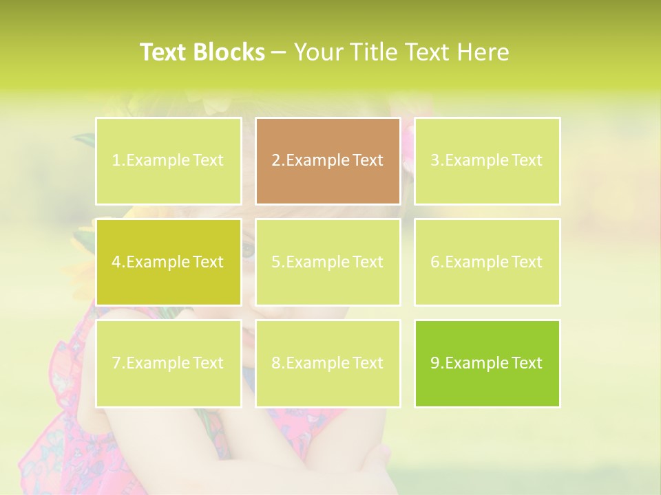 Plant Beautiful Child PowerPoint Template