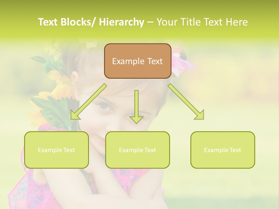 Plant Beautiful Child PowerPoint Template