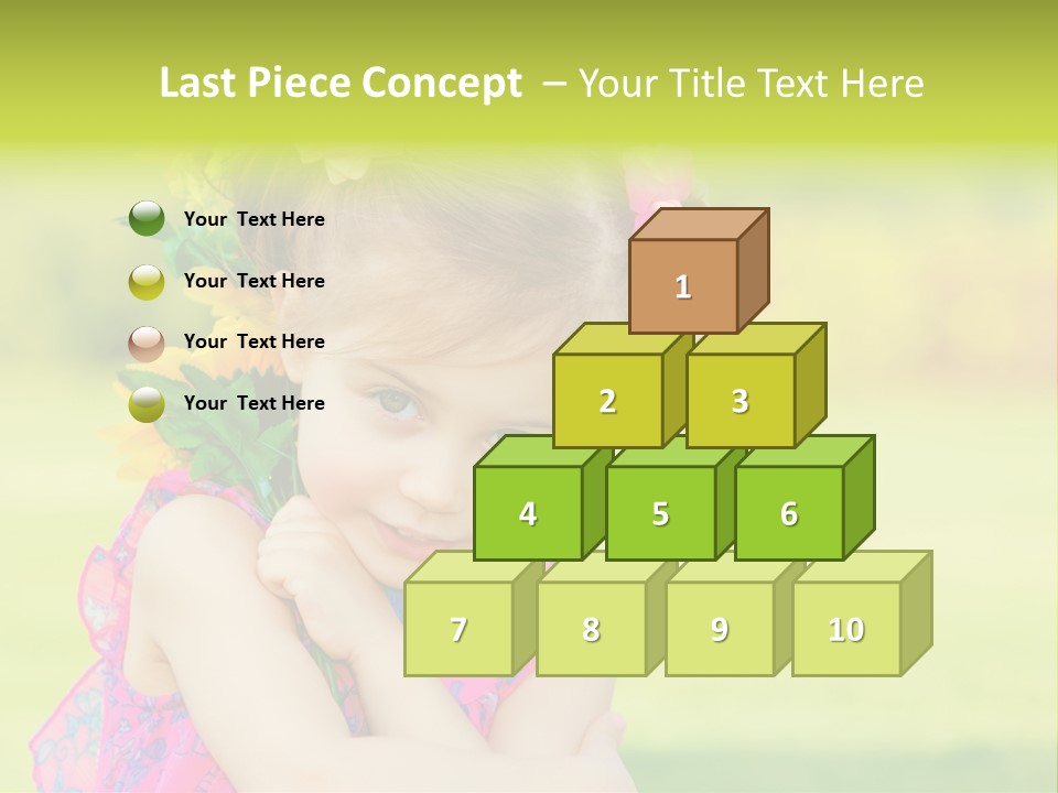Plant Beautiful Child PowerPoint Template
