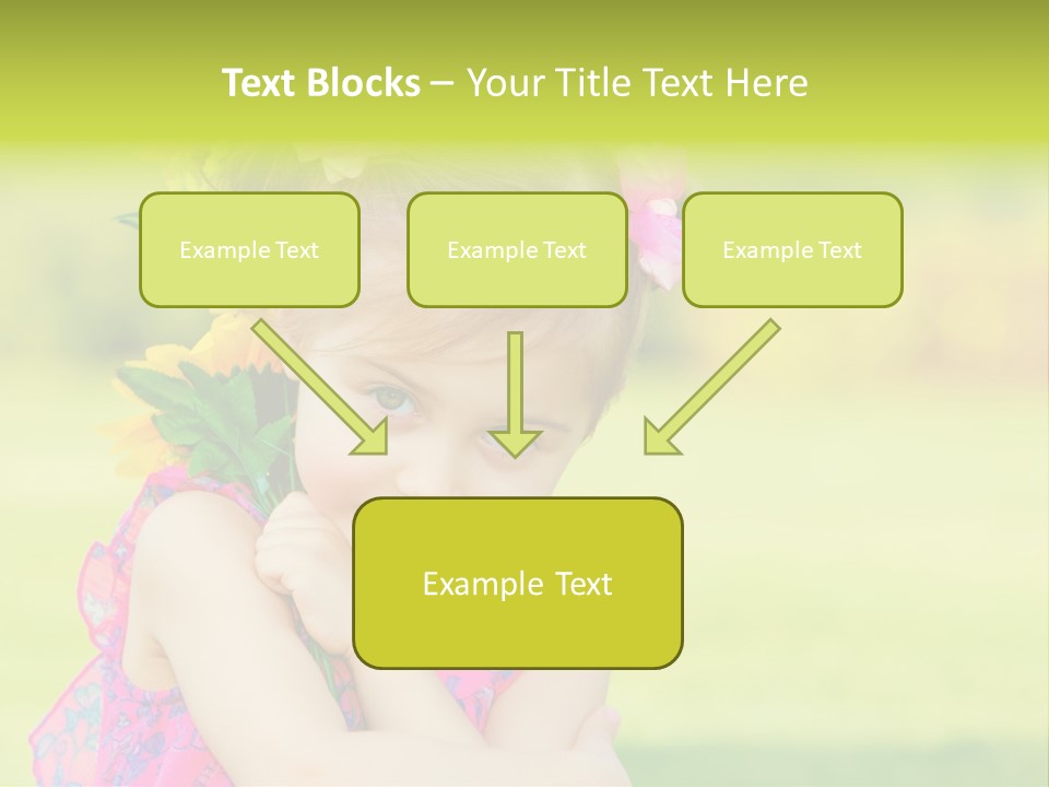 Plant Beautiful Child PowerPoint Template