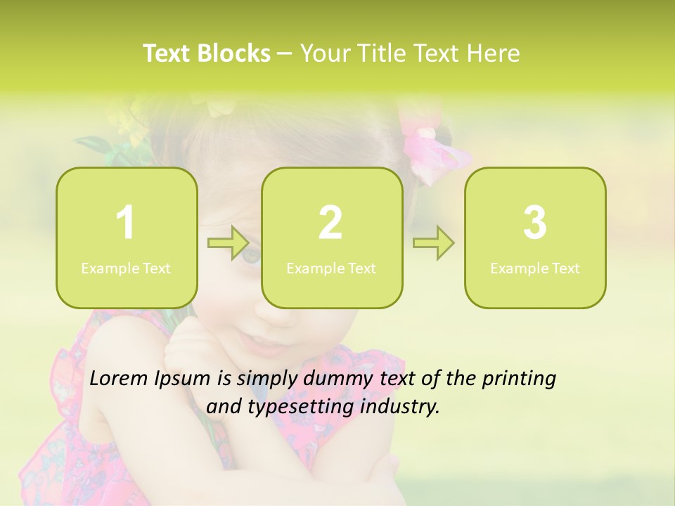 Plant Beautiful Child PowerPoint Template