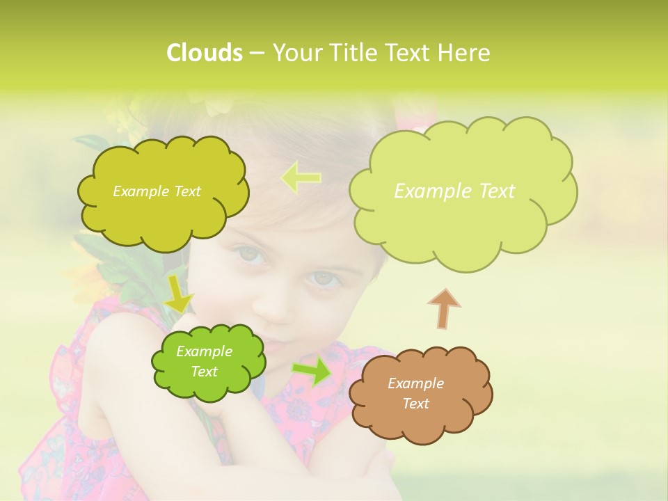 Plant Beautiful Child PowerPoint Template