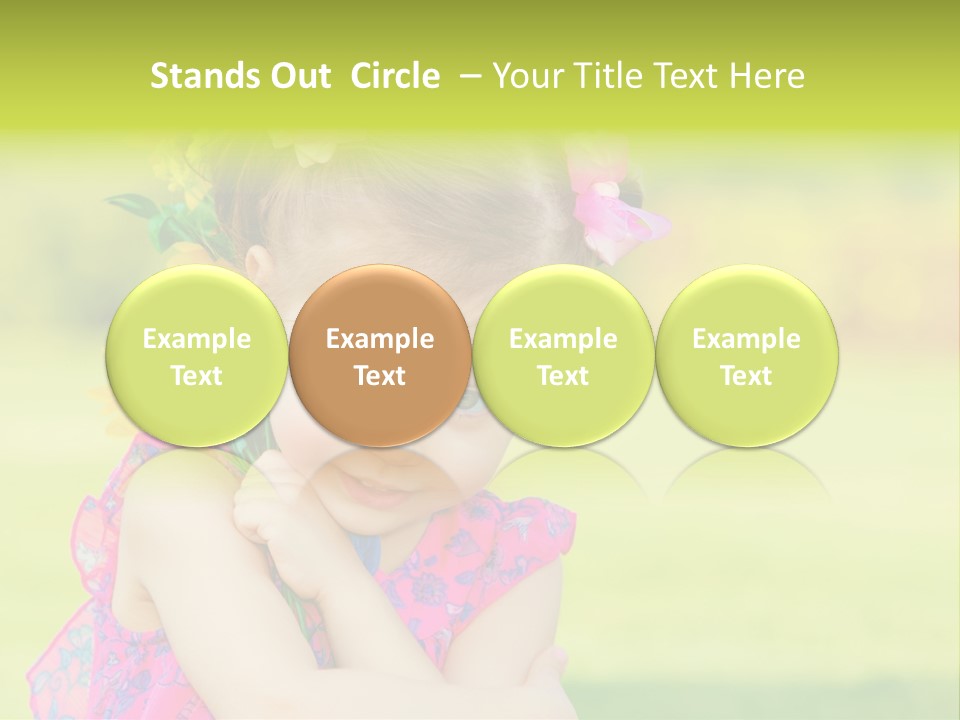 Plant Beautiful Child PowerPoint Template