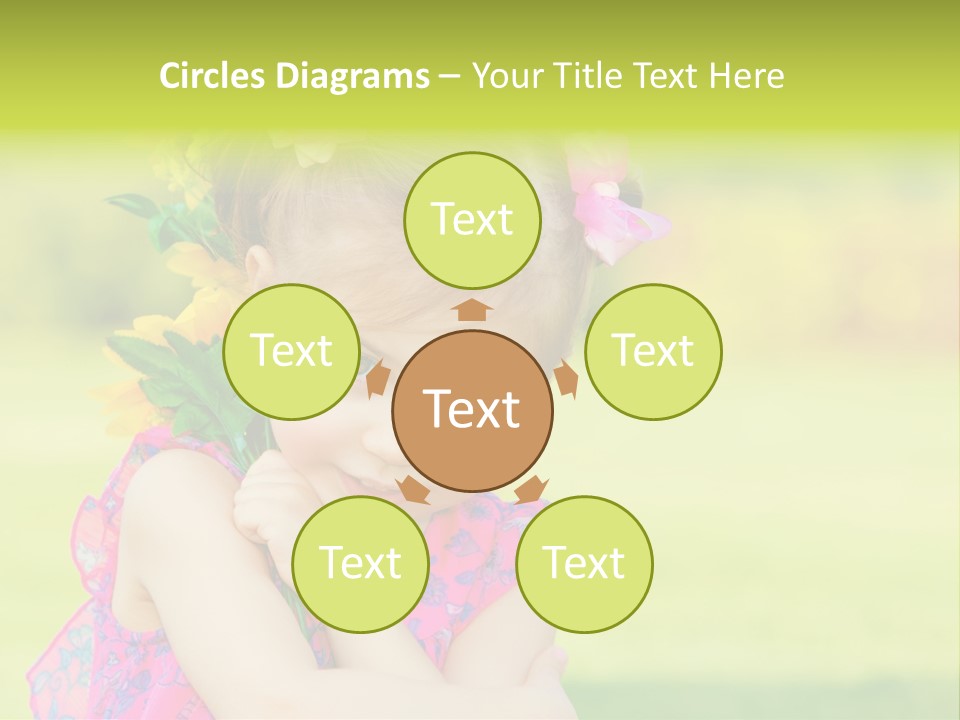 Plant Beautiful Child PowerPoint Template