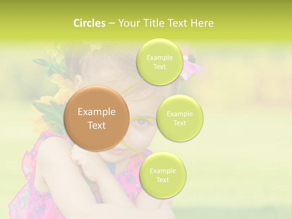 Plant Beautiful Child PowerPoint Template