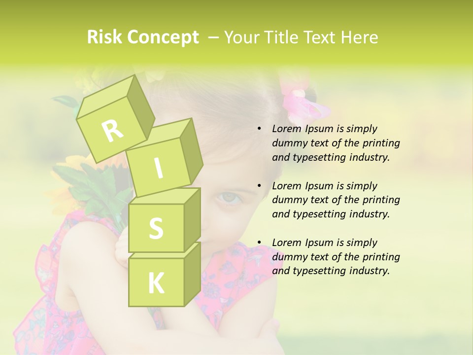 Plant Beautiful Child PowerPoint Template