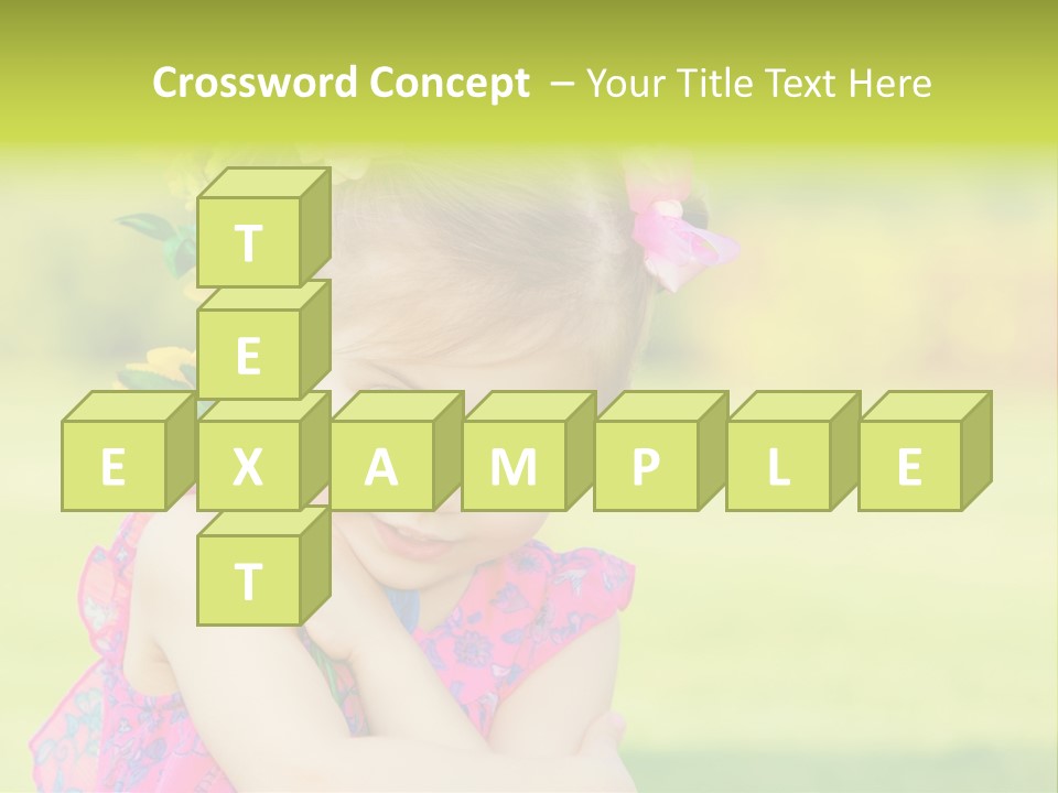 Plant Beautiful Child PowerPoint Template